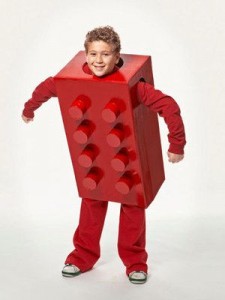 Kid in Lego Costume Kid in Lego Costume